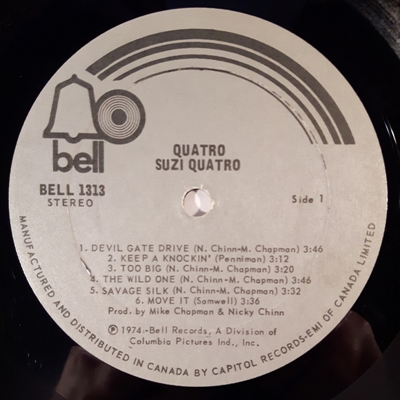 Suzi Quatro - Quatro - Vinyl LP Record - Picture 3 of 4